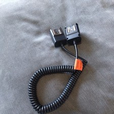 TTL Off-Camera Flash Hot Shoe Sync Cord Dual headed Cable For Canon.