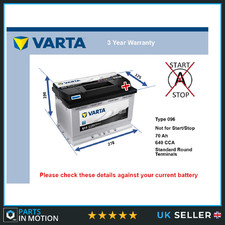 Car Battery E13 Varta 096 640A