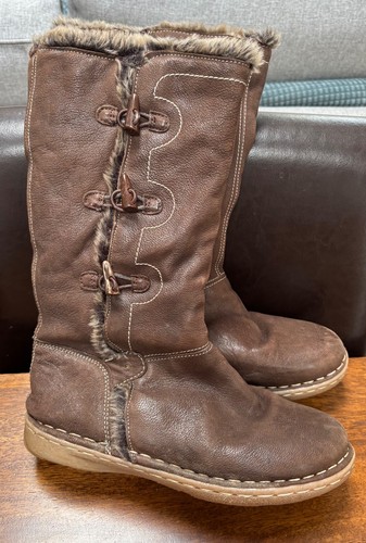Ladies next leather boots - leather, faux