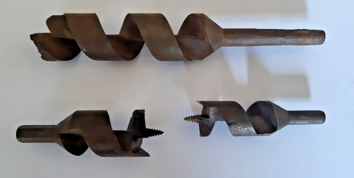 Vintage wood drill - , 3