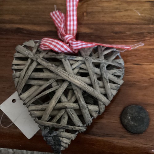 Clearence wicker heart 4 - clearence, 4x