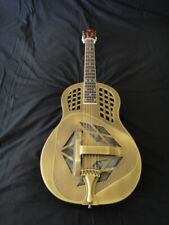 Tricone Tri-Cone Resonator Guitar - 'Antique' Finish Solid Brass Body