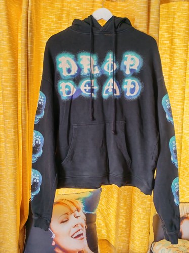 Drop dead long sleeve hoodie - dead,