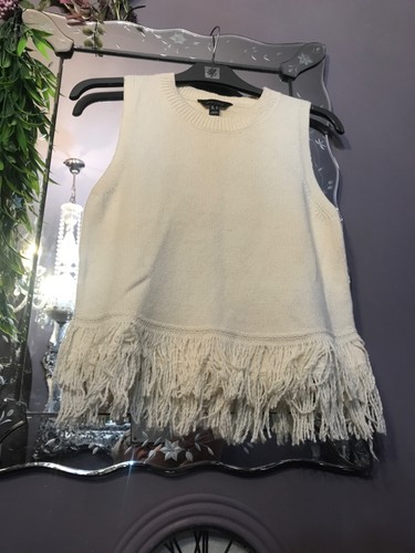 New look cream fringe tassel - new,