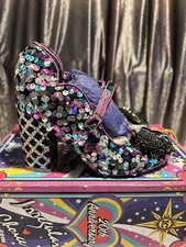 Irregular Choice Size 5 “Dainty” Light Up Sequin&glitter Block Heels Boxed