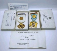 Vtg Pair Of Boxed Masonic