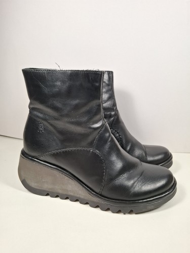 Fly london nest black leather - fly,