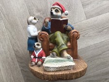 Vividarts Christmas Meerkat Storyteller Resin Ornament