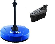 Nilfisk Short Fixed Wash Brush & Compact Patio Cleaner for Jet Wash 22968