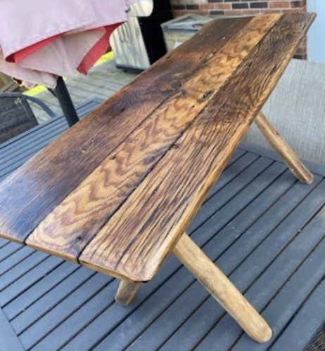 Hand made antique oak - antique, bench