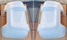 Motorhome Mirror Protectors Guards Ducato Boxer Relay Long Arm Pair White