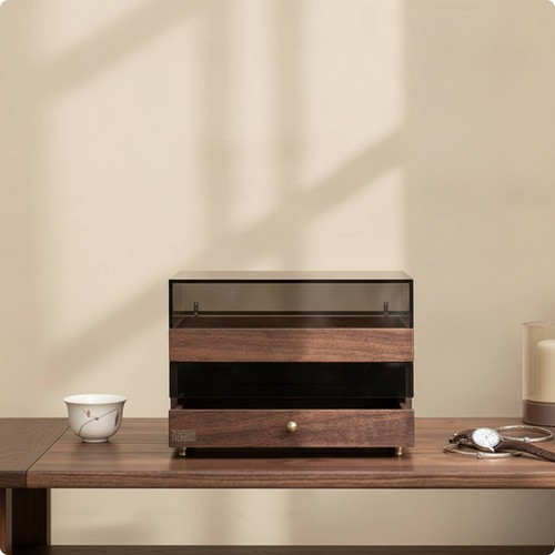 Display cabinet with drawer - display,