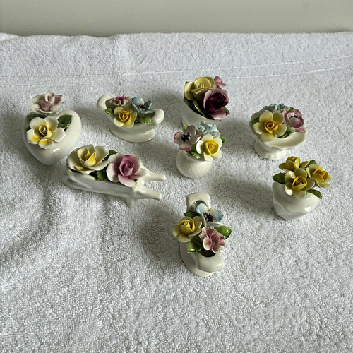 Vintage bone china - bone, floral