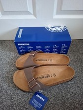 Birkenstock Madrid BS Sandals Unisex UK 9  Regular Fit Colour-Mocca