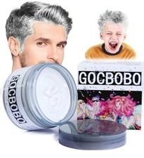 X4 GOCBOBO White Temporary Hair Colour Dye Wax Washable Non Permanent Coloured