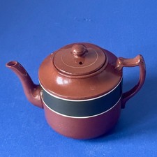 Gibson’s England  Vintage Teapot, Betty Brown, green stripe. 