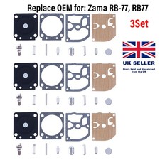 3set Carburettor Repair Kit Diaphragm Gasket Set Needle Fits STIHL MS170, MS180
