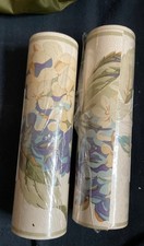 Vintage Laura Ashley Wallpaper Border 1997 Hydrangea Indigo Natural x 2 Rolls