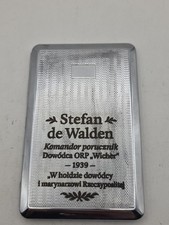 WW2 Polish Navy Tribute Cigarette Case – Stefan de Walden / ORP Wicher 1939 Ship