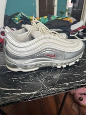 White and Silver Nike Air