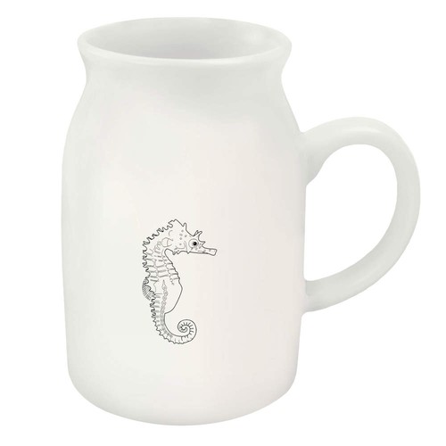 Seahorse side view ceramic - 'seahorse,
