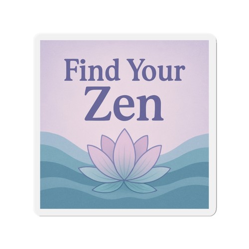 Die cut fridge magnet yoga - die-cut,