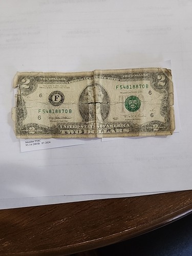 Old dollar bill series - bill, f
