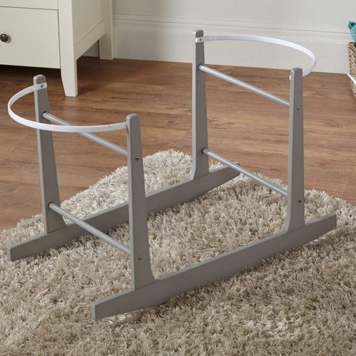 Grey moses basket rocking - grey,