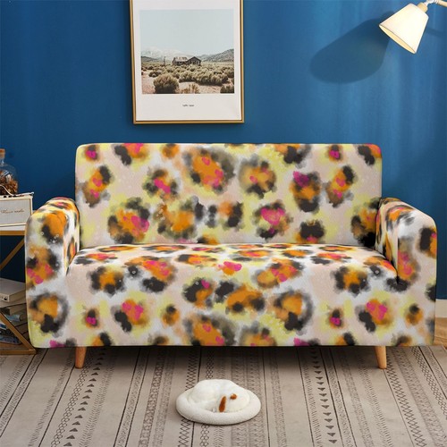 Sofa slipcover leopard print - sofa,
