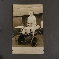Antique RPPC Child on Plane