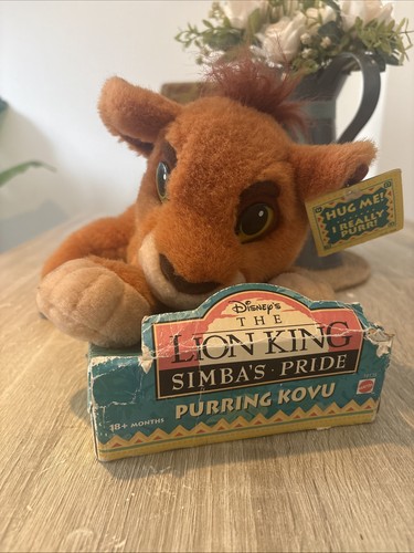 1998 mattel purring kovu plush - mattel,