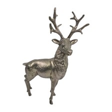 11″ Tall Heavy Solid Metal Stag / Deer Sculpture – Approx 1.7 kg ornament 