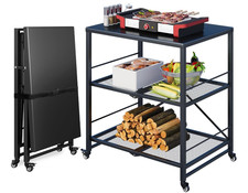 Outdoor Grill Table, 3-Tier