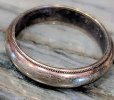 Antique Silver Wedding Band