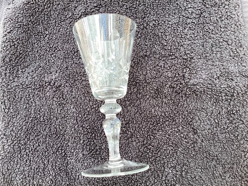 Set vintage cut glass - set, 6