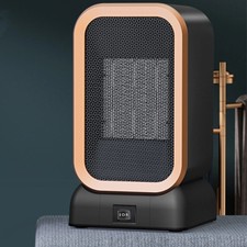 Mini Desktop Electric Heater Fan PTC ABS Portable Winter Warmer 2 Heat Settings