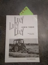 Lely Gemini Tedder Operators Manual  & Parts List (1294)