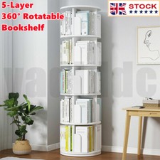 5 Tier 360° Rotary Bookshelf