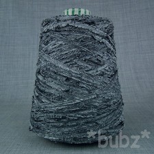 4 PLY FEATHER YARN 500g CONE 10 BALLS GREY FUR FURRY FUNKY HAND MACHINE KNITTING