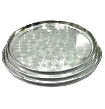 3x Round Serving Tray
