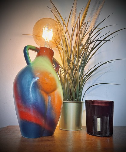 Upcycled abstract female - upcycled, vase