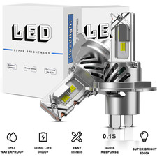 FOR HONDA JAZZ 2002+2x H4 Headlight CONVERSION Kit LED Bulbs PURE WHITE 6500K