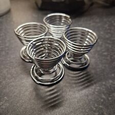 4x SPRING STYLE EGG CUPS