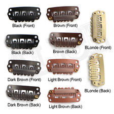 Hair(any) Extension Snap Clips Weave Weft Grips (S/M/L  2.3 | 2.8 | 3.2)cm 