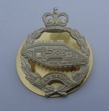 British Army Royal Tank Regiment Officers Cap Badge