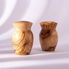 Handmade Olive Wood Salt and