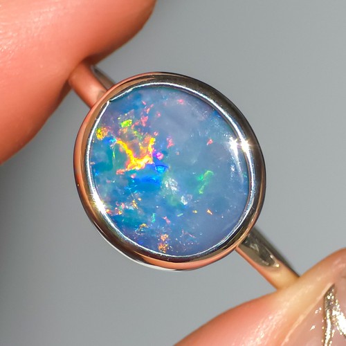 Classic australian opal ring - australian,