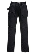Portwest C720 Tradesman Holster Cargo Trousers Safety Workwear Black 28" Waist 