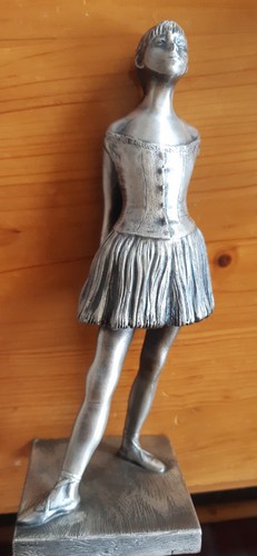 Silvered bronze sculpture - silvered,