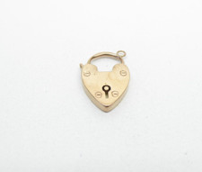 9ct Gold Padlock Working Plain